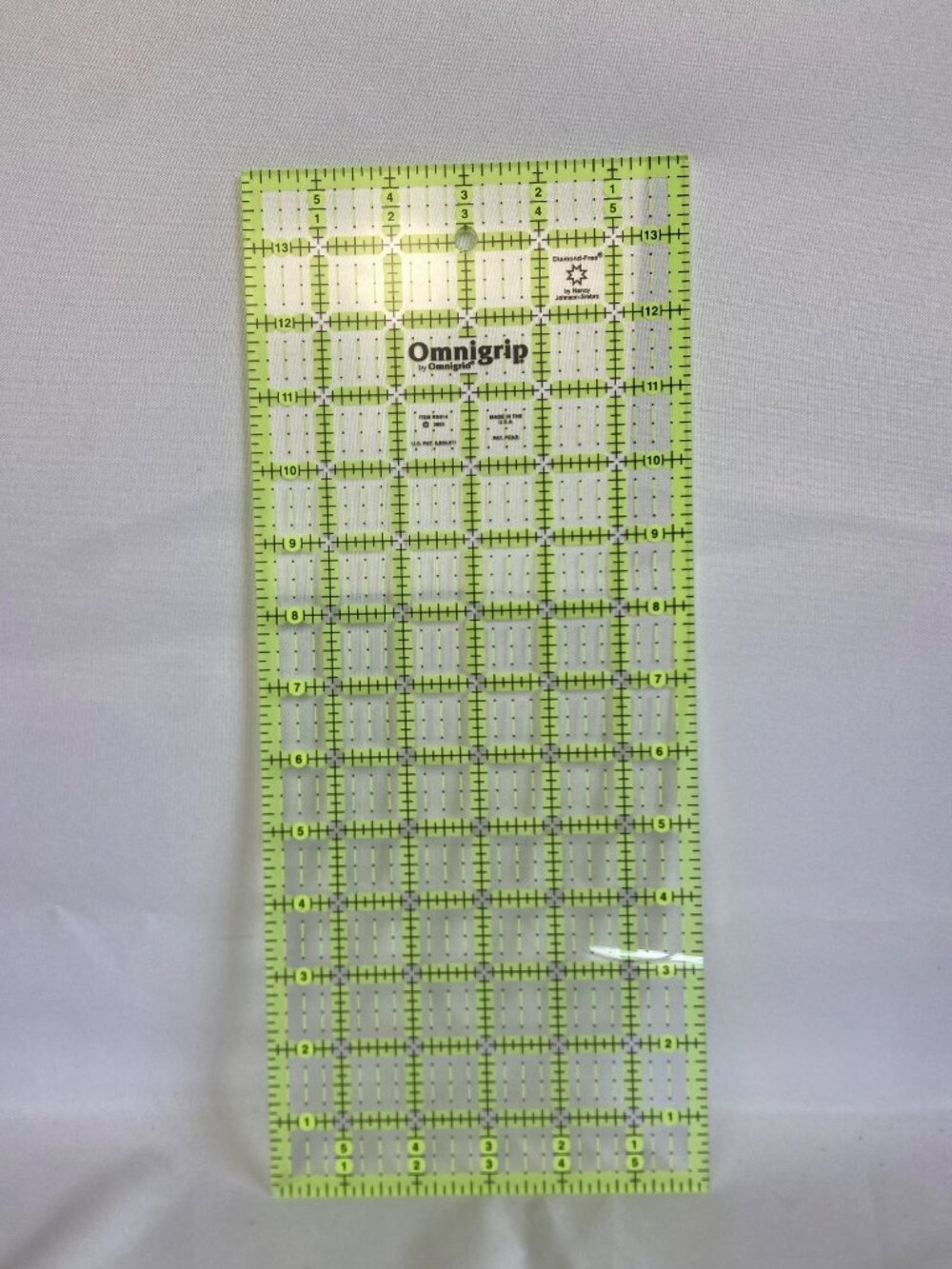Omnigrip Neon Ruler Non-Slip Acrylic Quilting 6"x13"